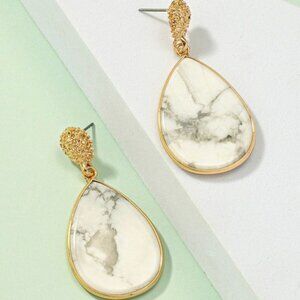 FREYA SEMI PRECIOUS STONE DROP EARRINGS